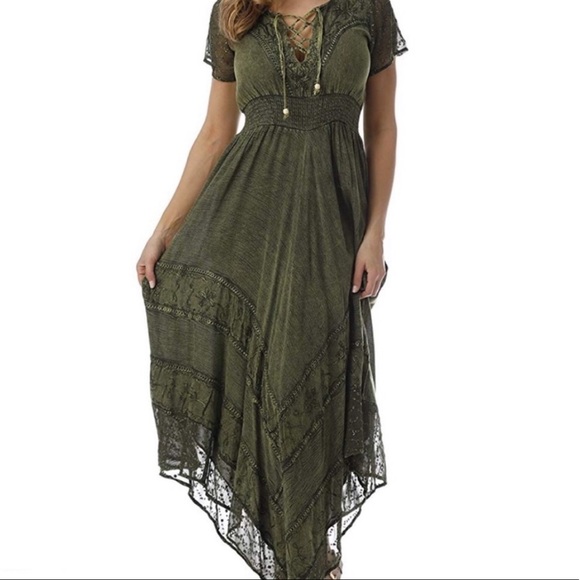 Dresses & Skirts - Embroidered Boho Summer Maxi Dress